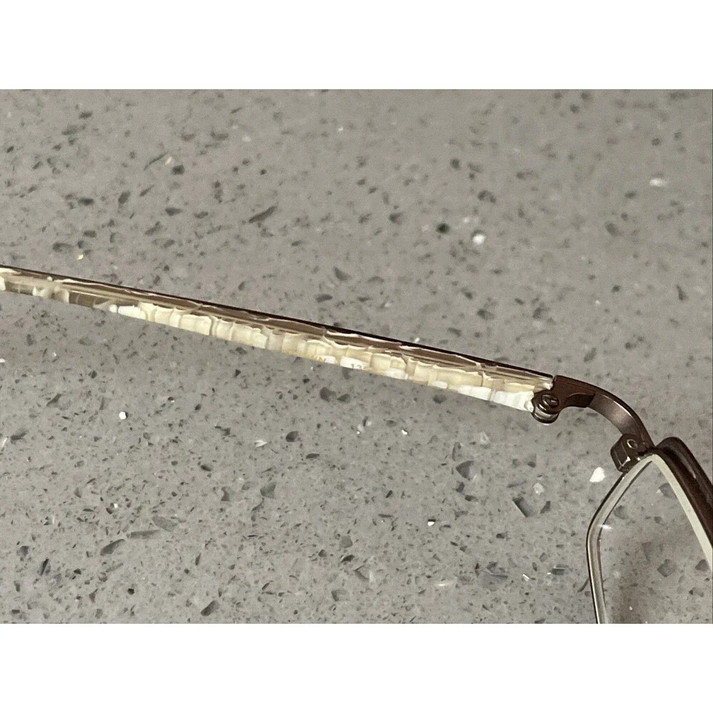 Jones New York Eyeglasses Frames ONLY 50-17-135 full Rim Metal bronze rectangle